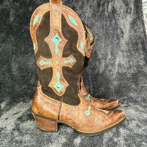 Ariat Shoes Womens Size 8.5 Brown Leather Western Boots